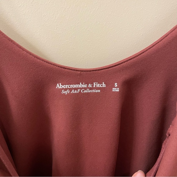 Abercrombie & Fitch Soft A&F Collection bodysuit new size small terracotta - Picture 3 of 8